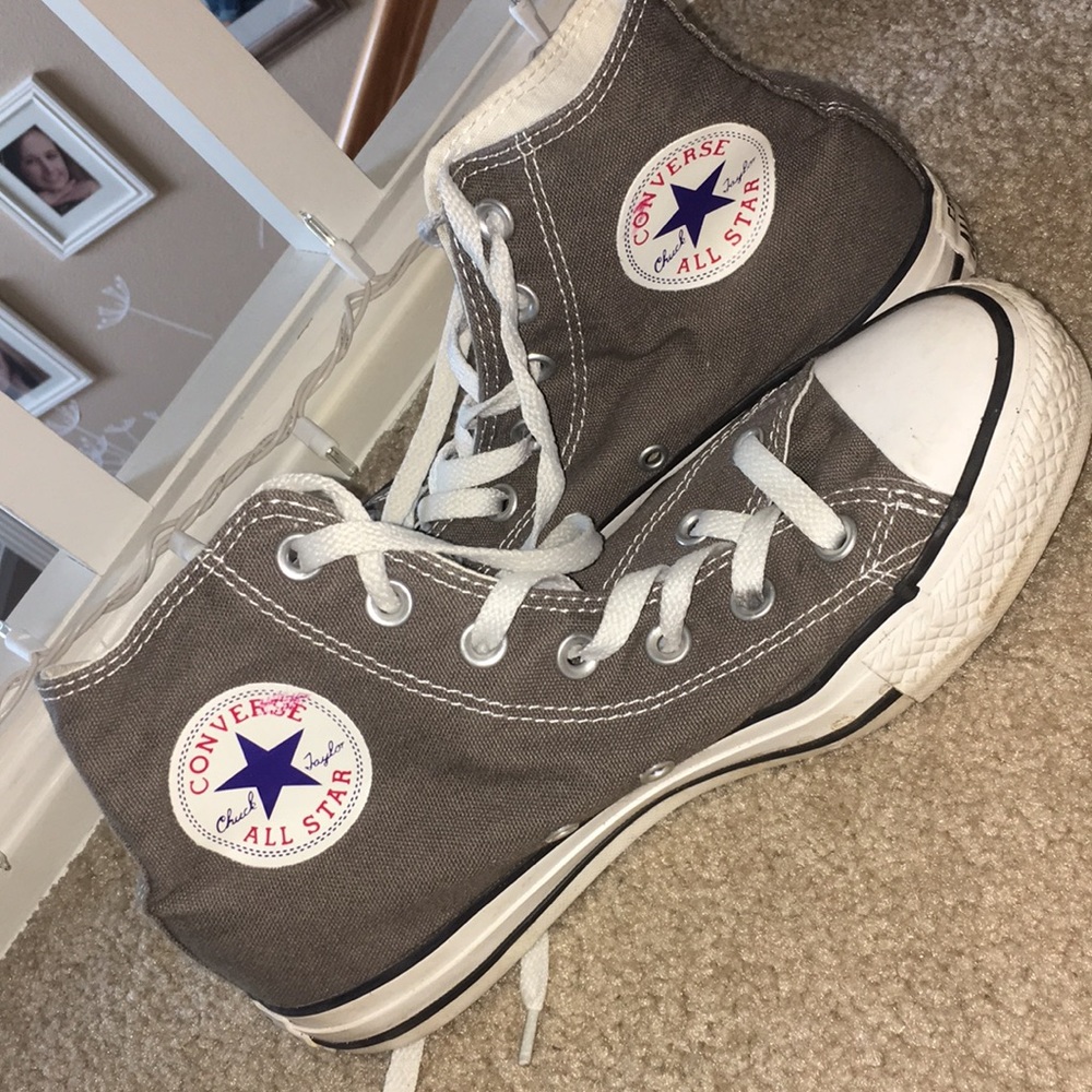 Dark grey converse